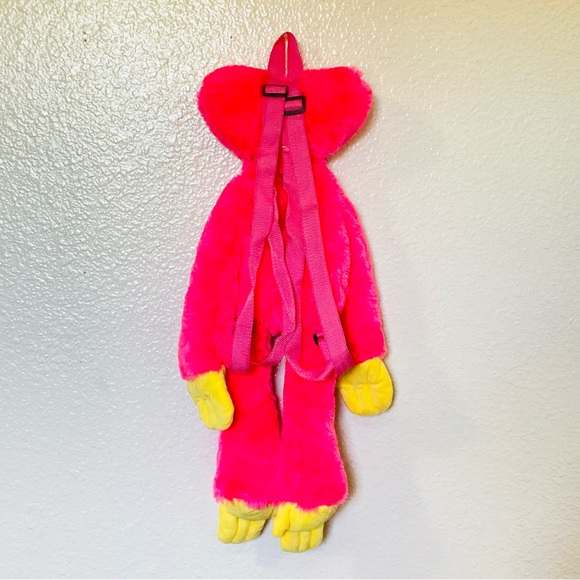 Poppy Playtime Kissy Missy Plush Bag Hot Pink Kids Adults Adjustable Backpack - Picture 7 of 11
